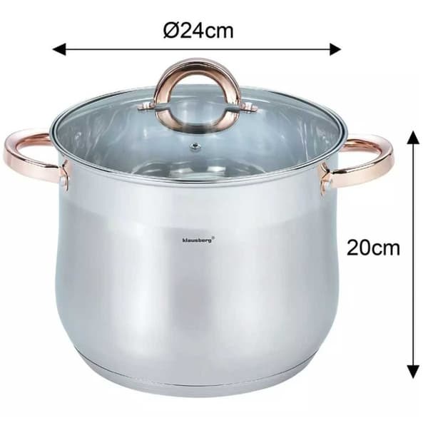Klausberg Gastro Kattila Kannella 24cm 8.6l Kb-7793 Lumarko!