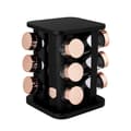 Miniatyrbillede 1 af 5: Drejeligt krydderirækel med 12 beholdere Berlinger Haus Bh-8559 Black Rose Lumarko!