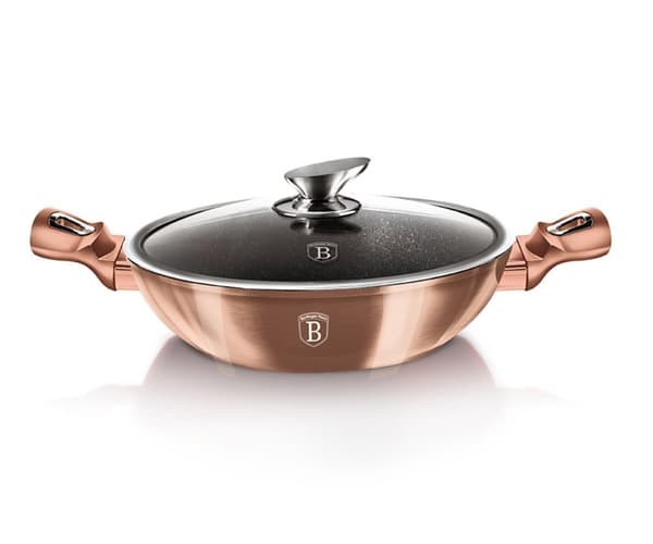 Granit Wok 30cm Berlinger Haus Bh-7100 Rosaguld Lumarko!
