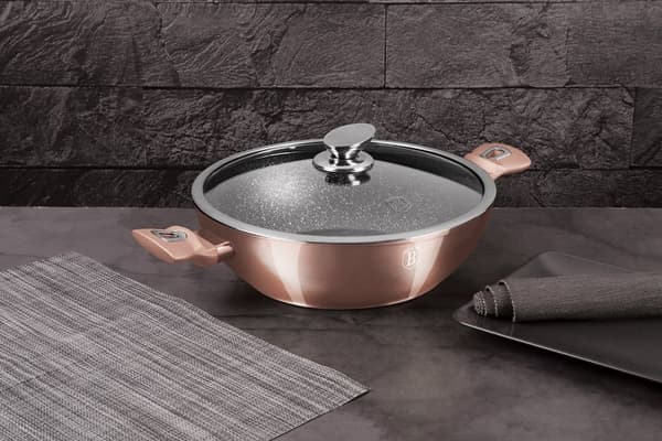 Granit Wok 30cm Berlinger Haus Bh-7100 Rosaguld Lumarko!