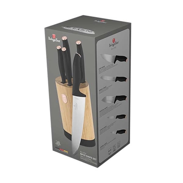 Berlinger Haus BH-2752 Black Rose -veitsisetti bambusta, Lumarko!