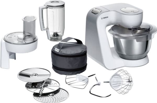 Bosch MUM5 CreationLine MUM58W20 - Kjøkkenmaskin - 1000 W - hvit/sølv