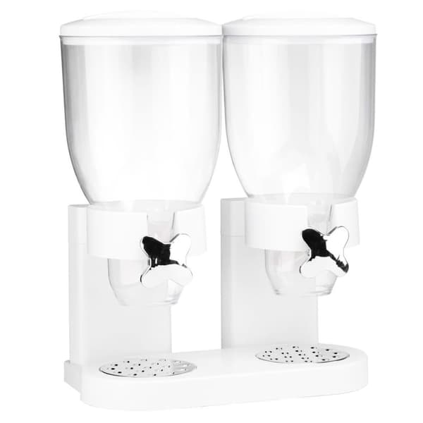 HI dobbelt morgenmadsdispenser 2 x 3,5 l hvid