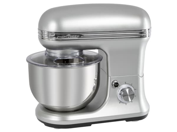 ProfiCook PC-KM 1222 W - Mixer - 5 liter - 1.2 kW - rostfritt stål/silver - med PC-KW 1221 kitchen scales