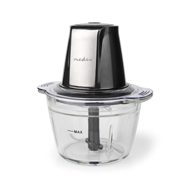 Nedis Mathakker | 500 W | 1 l | Glass | 1-girinnstilling | Sort / Sølv