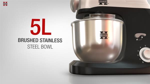 Herzberg HG-5029, Foodprocessor 1200W, Sort