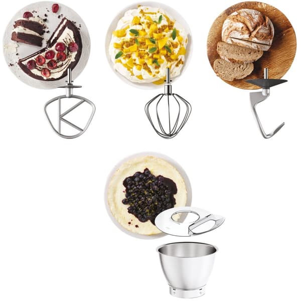 Kenwood Kjøkkenmaskin i titan KVC65.001WH Chef Baker
