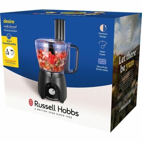 Köksrobot Russell Hobbs Desire Matte Charcoal Svart 600 W