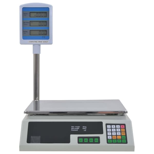 vidaXL Elektronisk paketvåg med LCD 30 kg