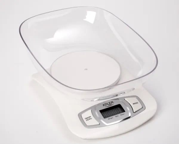 Adler AD 3137s, Elektronisk kjøkkenvekt, 5 kg, 1 g, Sølv, Benkeplate, Knapper
