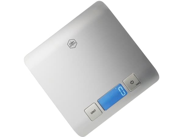OBH Nordica Balance 5000, Sähkökeittiövaaka, 5 kg, 1 g, Ruostumaton teräs, Ruostumaton teräs, Painikkeet