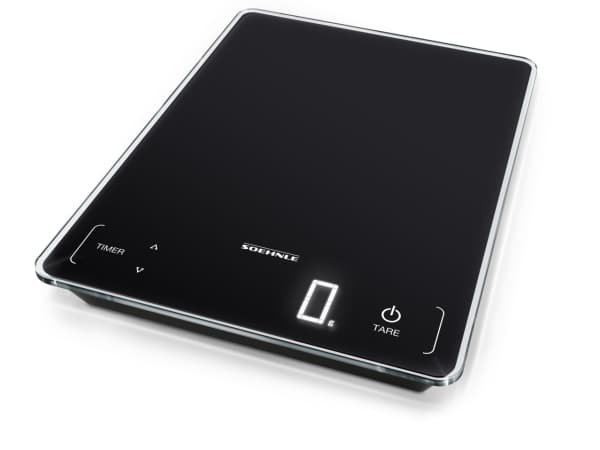 Soehnle Page Profi 100, Elektronisk köksvåg, 15 kg, 1 g, Svart, Glas, Bänkdiskmaskin