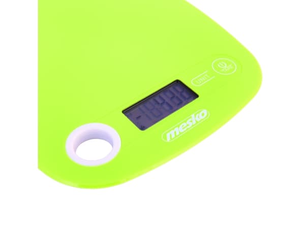 Mesko Home MS 3159g, Elektronisk kjøkkenvekt, 5 kg, 1 g, Grønn, Benkeplate, Rektangel