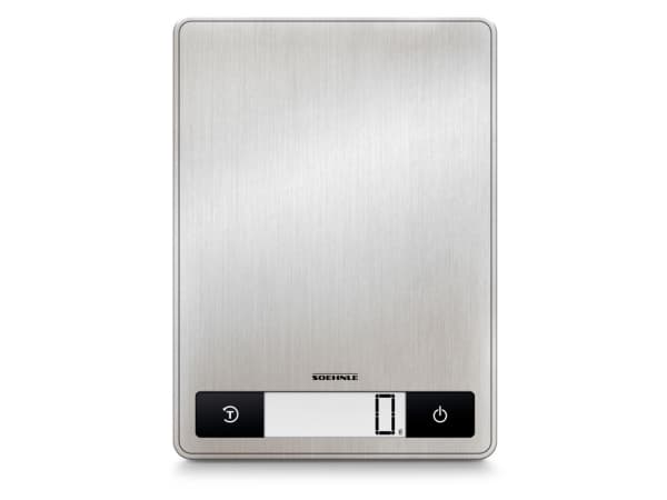 Soehnle Page Profi 200, Elektronisk köksvåg, 15 kg, 1 g, Rostfritt stål, Rostfritt stål, Glas