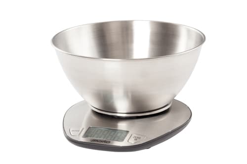 Mesko Home MS 3152, Elektronisk kjøkkenvekt, 5 kg, 1 g, Rustfritt stål, Rustfritt stål, Benkeplate
