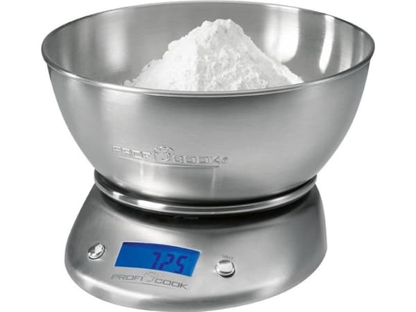 ProfiCook PC-KW 1040 - Köksvåg - 2 liter - rostfritt stål/svart
