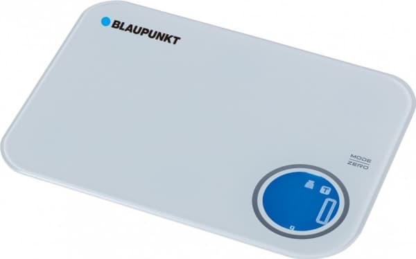 Blaupunkt FKS601, Elektronisk köksvåg, 5 kg, 1 g, Vit, Härdat glas, Bänkdiskmaskin