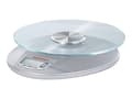 Pikkukuva 3 / 5: Soehnle Roma Silver, Sähkökeittiövaaka, 5 kg, 1 g, Hopea, Lasi, Muovi, Lasi