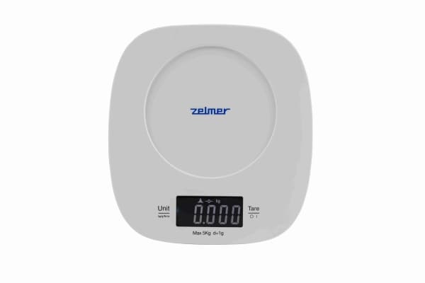 Zelmer ZKS1451, Elektronisk köksvåg, 5 kg, 1 g, Vit, Bänkdiskmaskin, Torg