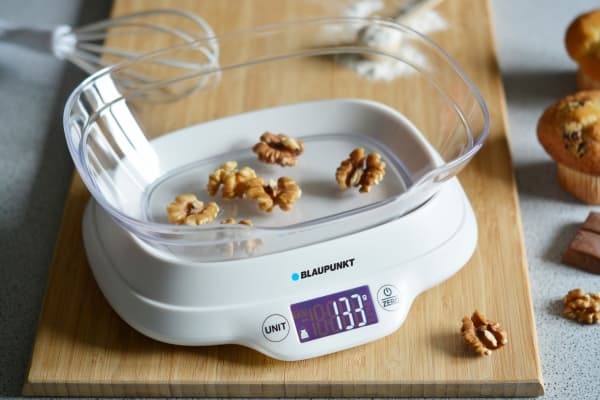 Blaupunkt FKS501, Elektronisk köksvåg, 5 kg, 1 g, Vit, Plast, Rektangel