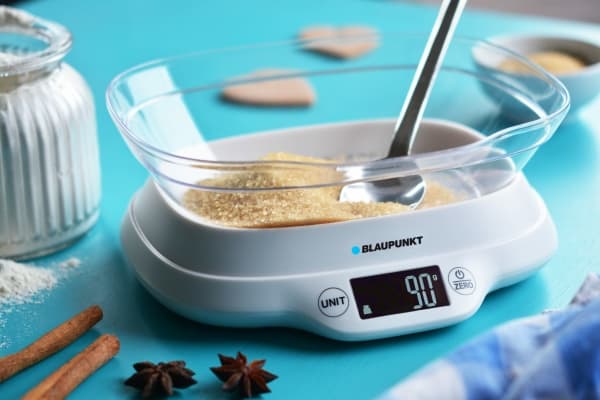 Blaupunkt FKS501, Elektronisk köksvåg, 5 kg, 1 g, Vit, Plast, Rektangel