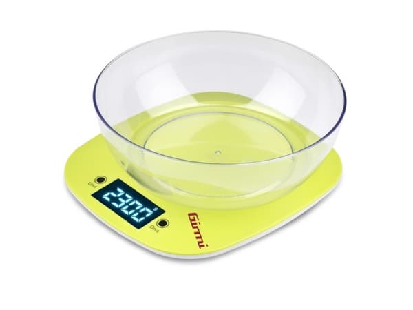 Girmi PS03, Sähkökeittiövaaka, 5 kg, 1 g, Lime, Pöytämalli, Ovaali