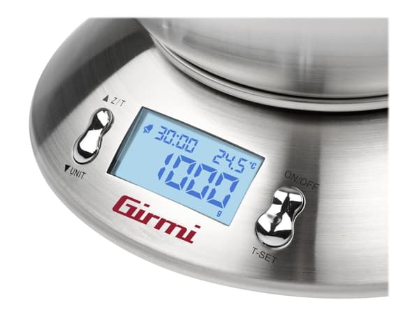 Girmi PS85, Sähkökeittiövaaka, 5 kg, 1 g, Ruostumaton teräs, Ruostumaton teräs, Ruostumaton teräs