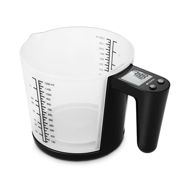 Køkkenvægt Målebæger 3kg 1200ml KV310 Sort