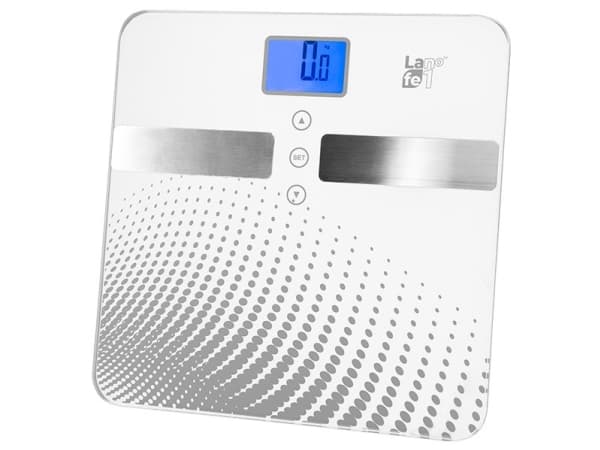 Kjøkkenvekt LAFE WLS003.1 personlig vekt Firkantet Hvit Elektronisk badevekt