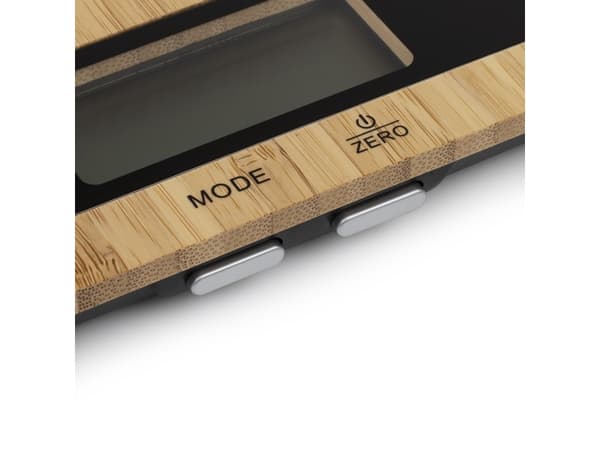 Princess 492944, Elektronisk kjøkkenvekt, 5 kg, 1 g, Bamboo, Sort, Bamboo, Benkeplate