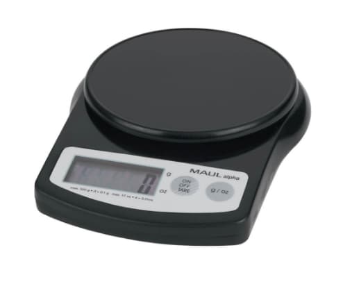 MAUL 1640590, Elektronisk köksvåg, 500 kg, Svart, Plast, Plast, Bänkdiskmaskin