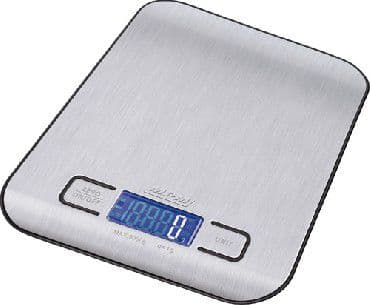 MPM MWK-02M, Elektronisk kjøkkenvekt, 5 kg, 1 g, Sølv, Rustfritt stål, Benkeplate