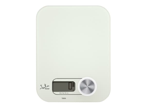 JATA 775, Elektronisk köksvåg, 5 kg, 1 g, Vit, Glas, Bänkdiskmaskin