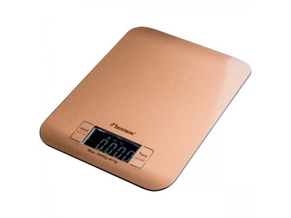Bestron AKS700CO, Elektronisk kjøkkenvekt, 5 kg, 1 g, Kobber, Countertop, firkant