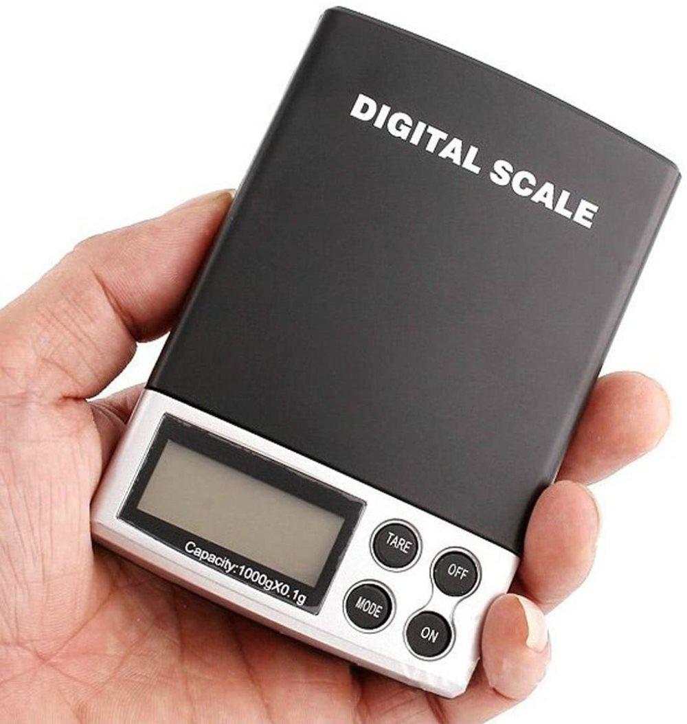 Digital miniskala i lommeformat Svart