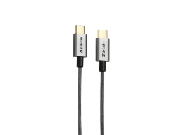 Kabel USB Verbatim USB-C - USB-C 2 m Szary (65054)
