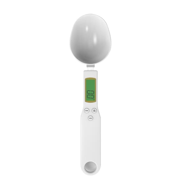 Digital skedvåg 500 g / 0.1 g Vit
