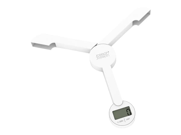 Joseph Joseph TriScale, Sähkökeittiövaaka, 5 kg, Valkoinen, Kosketus, fl oz, kg, lb, ml, LCD
