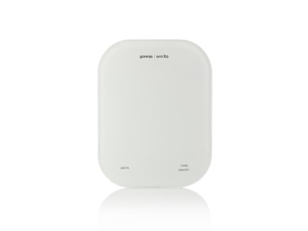 Gorenje KT10ORAW, Elektronisk köksvåg, 10 kg, 1 g, Vit, Glas, Glas