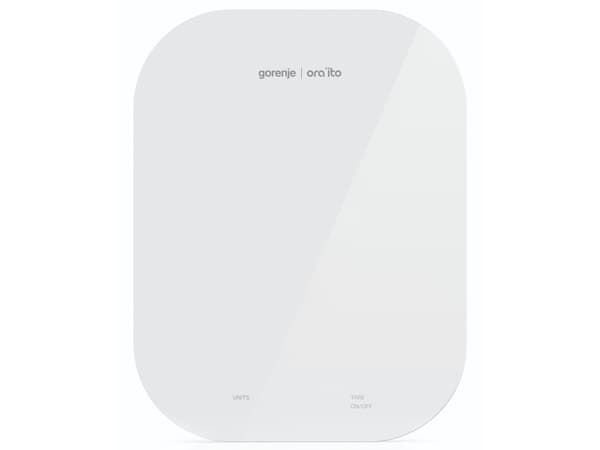 Gorenje KT10ORAW, Elektronisk köksvåg, 10 kg, 1 g, Vit, Glas, Glas