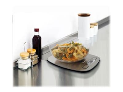 Taurus Easy Inox - Köksvåg - rostfritt stål/svart