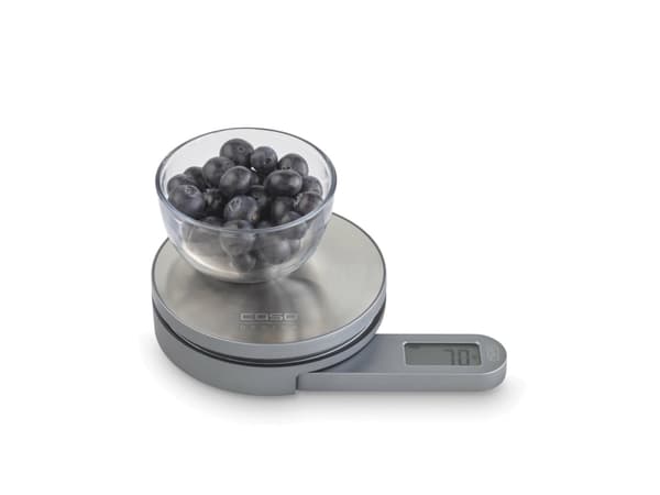 Caso Kitchen EcoMate, Elektronisk köksvåg, 5 kg, 1 g, Silver, Rostfritt stål, Bänkdiskmaskin