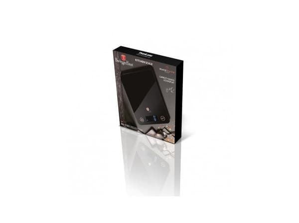 Berlinger Haus BH/9361, Elektronisk köksvåg, 5 kg, Svart, Plast, Härdat glas, Glas, Bänkdiskmaskin