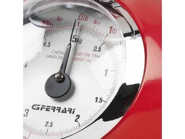 G3 Ferrari Aska, Mekanisk kjøkkenvekt, 5 kg, Beige, Metall, Rund, kg, lb