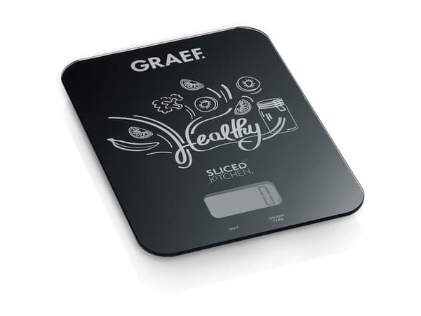 Graef FAMILY LINE KS202 SlicedKitchen - Kjøkkenvekt - svart