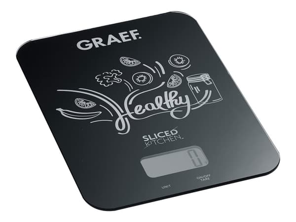 Graef FAMILY LINE KS202 SlicedKitchen - Kjøkkenvekt - svart