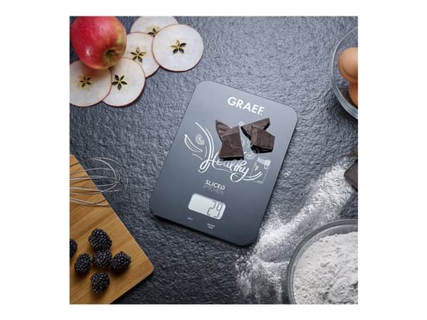 Graef FAMILY LINE KS202 SlicedKitchen - Kjøkkenvekt - svart