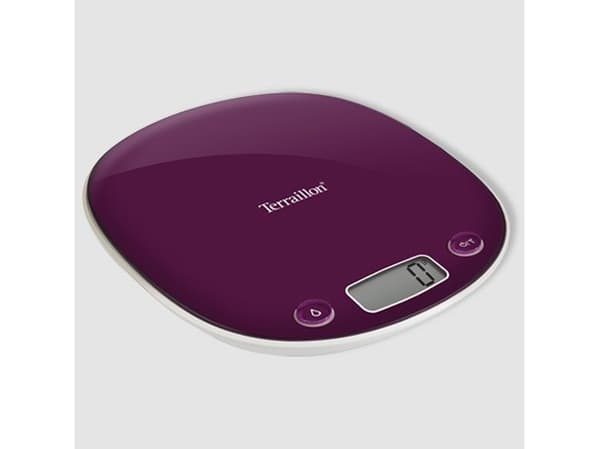 Terraillon Macaron, Elektronisk köksvåg, 5 kg, 1 g, Lila, LCD, 24 x 53 mm