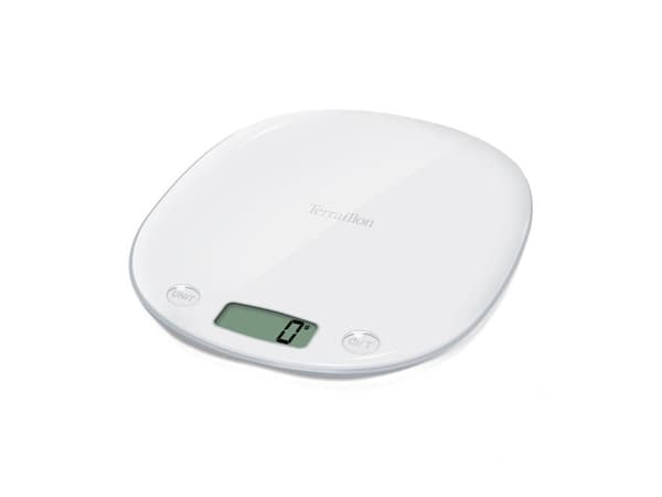 Terraillon KEA35010ME, Elektronisk köksvåg, 5 kg, 1 g, Vit, Plast, Rektangel