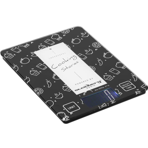 Steinberg Basic Köksvåg - 8 kg/1 g - 22 x 17 cm - LCD - Design